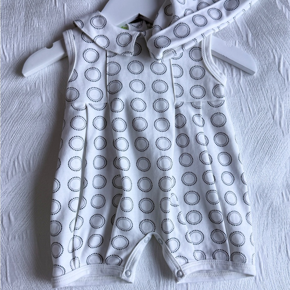 Kissy Kissy Baby Outfit with matching Hat